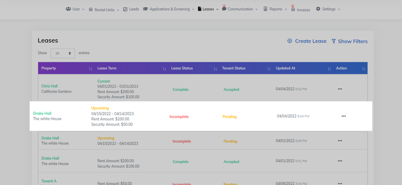 rental management tool